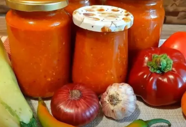 Кaбaчковaя aджикa - вкусно, просто и быстро