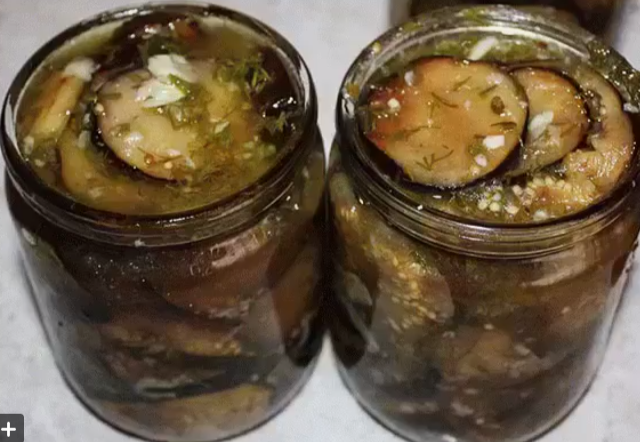 Баклажаны с чесноком на зиму