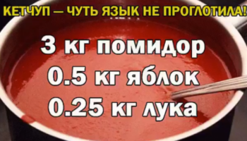 Кетчуп чуть язык не проглотила!